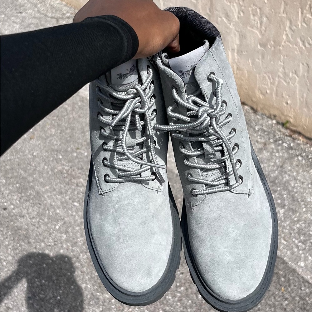 Coach Lace-Up Boots